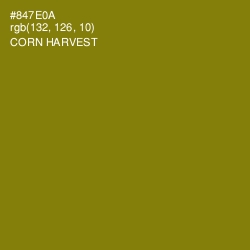 #847E0A - Corn Harvest Color Image